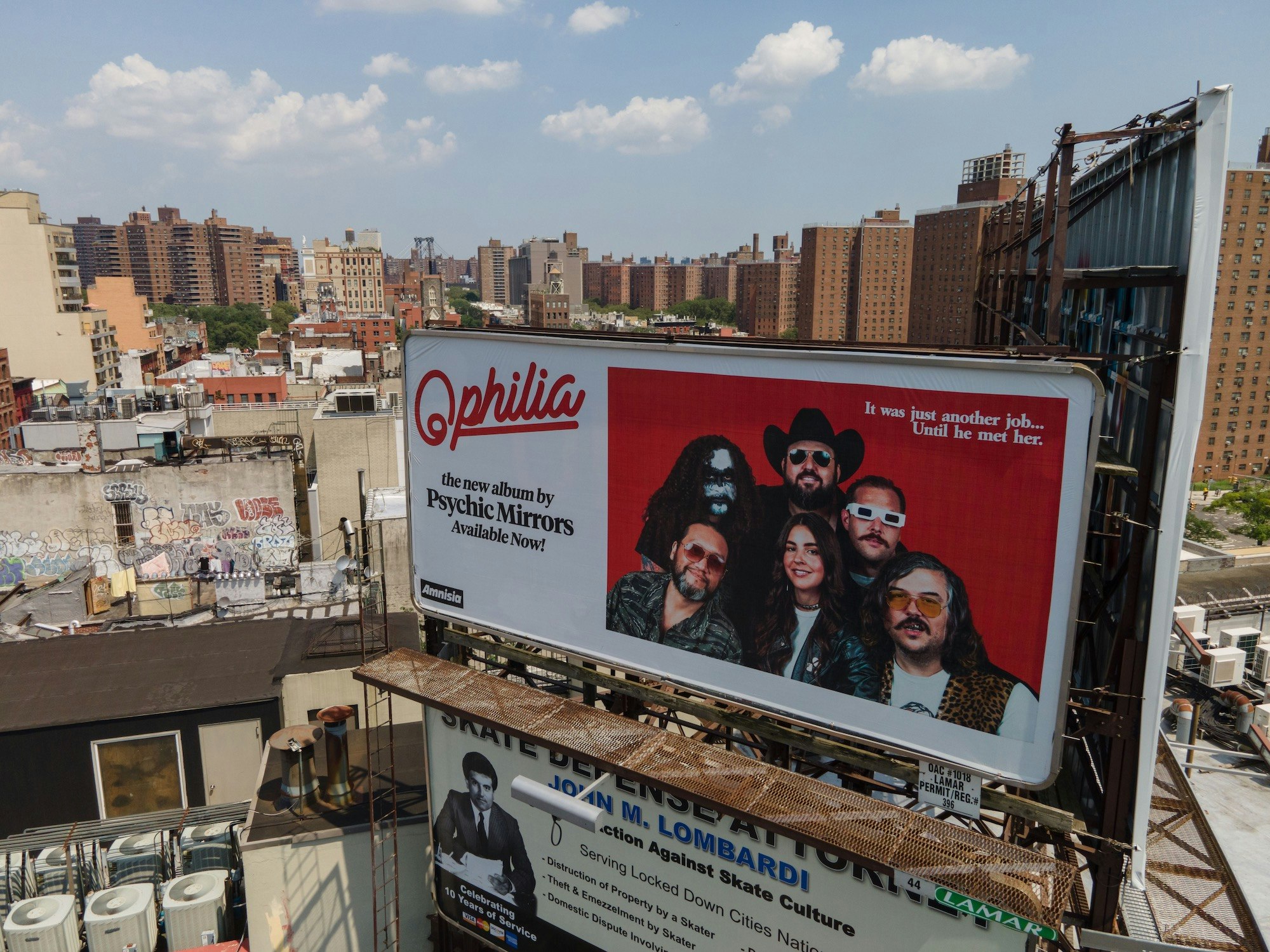 The very real promotional billboard in Chinatown, New York City